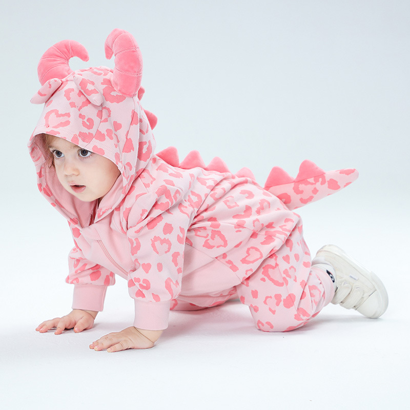 Cotton Baby Onesies Zipper - Musim Semi Kigurumis Bayi Perempuan Pakaian