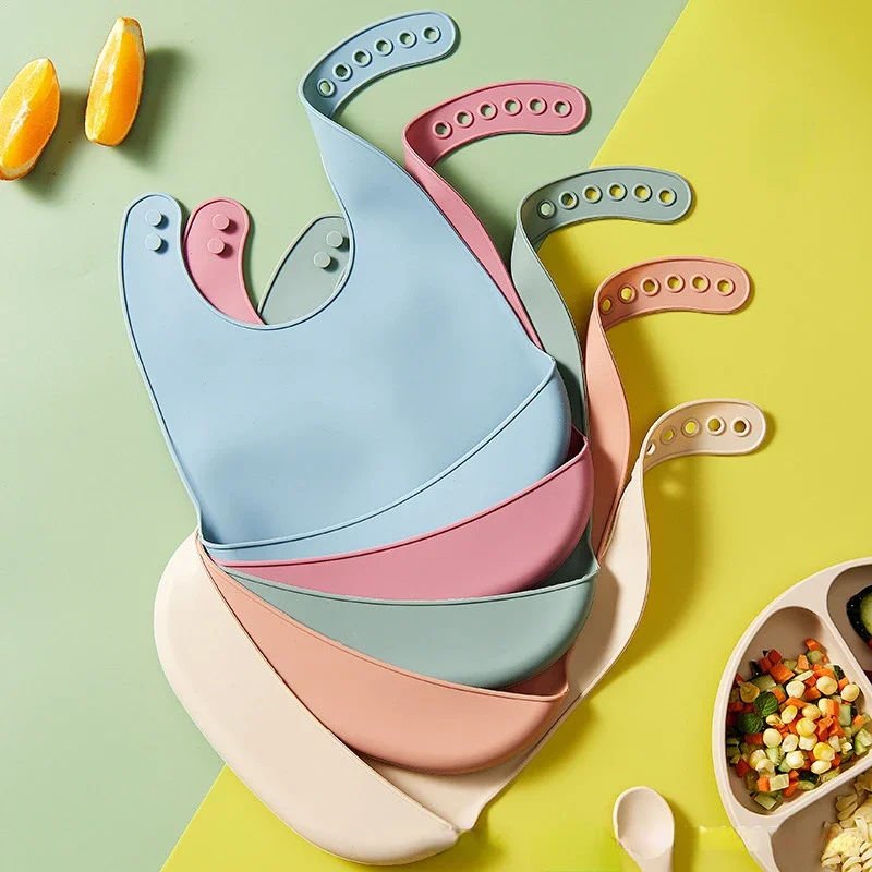 1/2 Buah Bib Bayi Dapat Disesu - Waterproof Baby Bibs Silicone ulasan dan harga