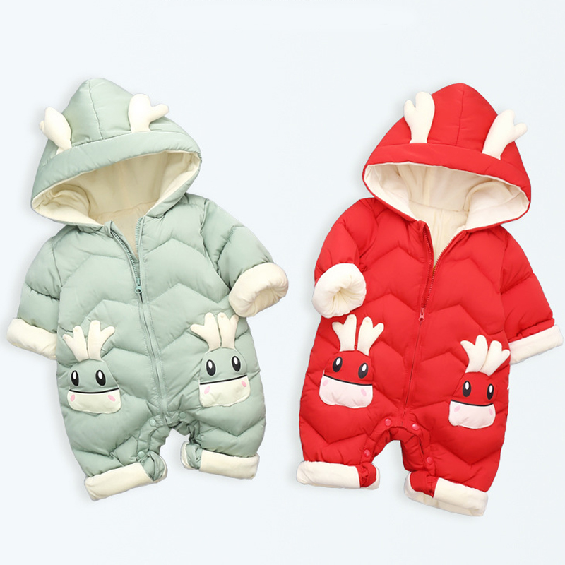 Baju monyet Beludru tebal untu - Cotton Baby Onesies Zipper ulasan dan harga